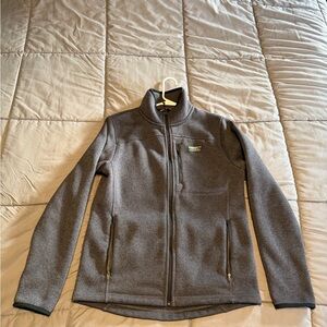 L.L. Bean Charcoal Full-Zip Fleece Jacket